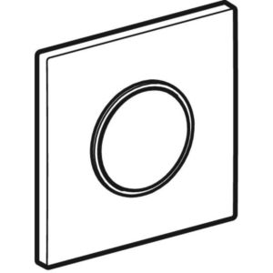 Geberit BetPl. HyTouch UR Sigma10 241915KJ1 für UR- Strg. ab 2009, weiß/hgl. -chrom