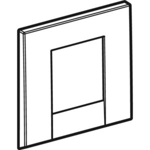Geberit Abdeckpl. HyTronic UR Bolero für 241922461 UR- Steuerungen ab 2009, sgl. -verchromt