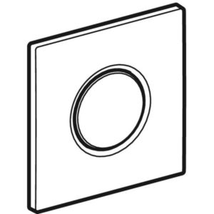 Geberit HyTouch Abdeckplatte Sigma01 242811211 für UR-Strg. pneumatisch, hgl. -verchromt