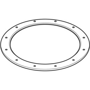 Geberit Befestigungsflansch 242761001 Dachwassereinlauf 25l/s, zu Geberit Pluvia