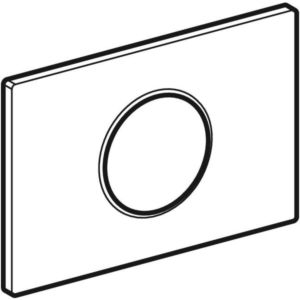 Geberit BetPl. Sigma10 to WC -Ctrl. with 242782KK1 electron. Sp-Ausl. white / gold-plated / white