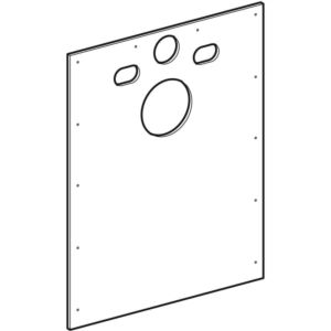 Geberit assembly room cover for 244204001 Duofix solid construction