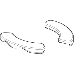 Geberit Set Sitzauflagen für WC 572940000 grau