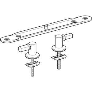Geberit Edelstahlscharniere 598138000 auch für 573075,576300,573015,