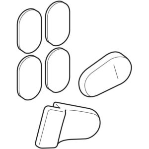 Geberit Puffer-Set 598040000 für WC-Deckel