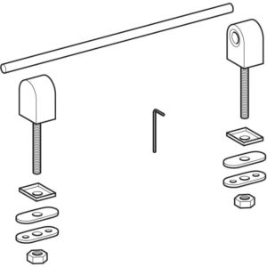 Geberit hinge set 598070000 for toilet seat