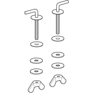 Geberit jeu de charnières pour abattant de toilettes 598155000 (2 pièces)