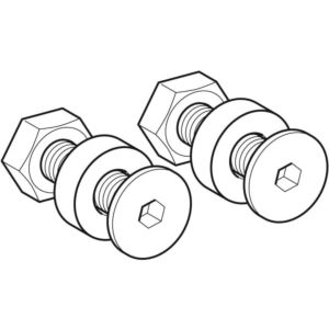 Geberit Set threaded sleeve for hinge 598175000 for WC seat, fastening from the front