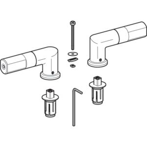 Geberit hinge set 598145000 for toilet seat