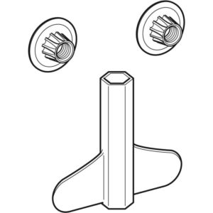 Geberit Montagewerkzeug für Wandbidet 597211000 (2 Stück)