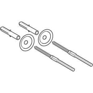 Geberit Befestigungsset 594002000 zu Ausgußklapprost und Gummischutz Quelle