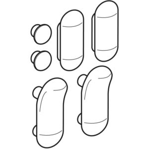 Geberit Puffer-Set 598141000 für WC-Deckel