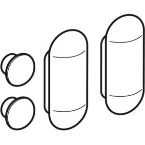 Geberit tampon 598045000 enfant, pour couvercle de toilette