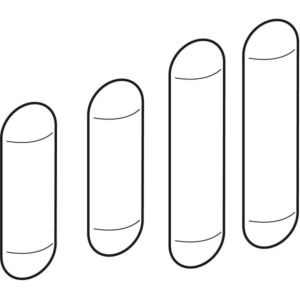 Geberit set tampon pour siège de bidet Cavelle 598095000