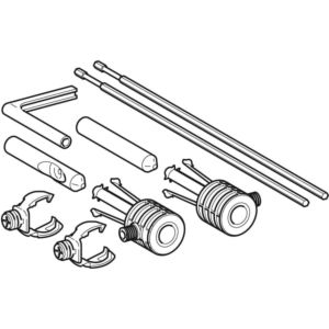Geberit Befestigungsset für Wand-WC-/Bidet 597183000 Befestigung von unten