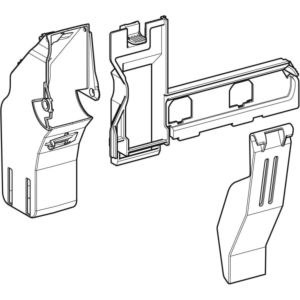Geberit Sigma40 slot 242602001 avec bac collecteur