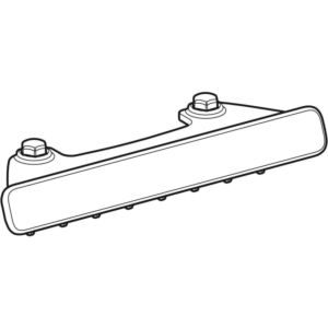 Geberit couvercle de vidange avec peigne 244293GH1 fixation magnétique chromé -brossé