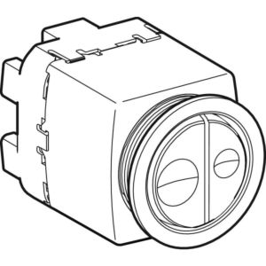 Geberit Drücker zu WC-Strg. mit pneumatischer 241413211 Spülausl. 2-Mengen-Sp. glanzverchromt