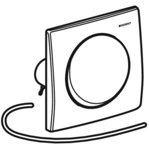 Geberit Mambo Betätigungsplatte 241164001 edelstahl, pneumatisch