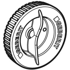 Geberit Deckel Silent-PP 241781001 DN 50, zu Silent PP Reinigungsöffnung