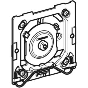 Geberit Pneumatikdrücker 241937001 mit Befestigungsrahmen,für Urinalsteuerung ab 2009