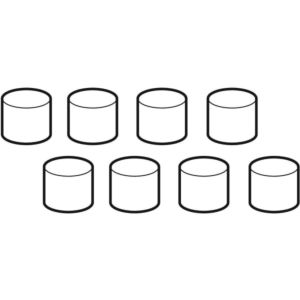 Geberit set of damping caps for 242207001 prefabricated building set, tileable and individual