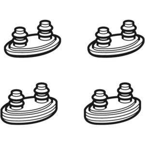 Geberit Set Ausgleichspuffer erhöht 242174001 für WC-Sitz zu Geberit AquaClean 4000