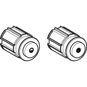 Geberit set of pushers, for WC control, with 242380211 pneumatic flushing lever. 2-volume sp.