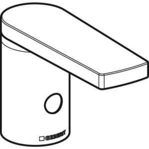 Geberit faucet body with opening 242245001 for temperature mixer, HyTronic186