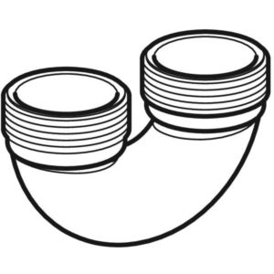 Geberit thread bend d40 white-alpine 242098111