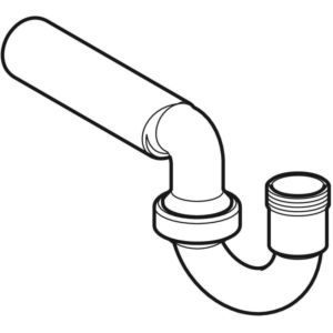 Geberit pipe bend odor trap d50 242100111 white-alpine