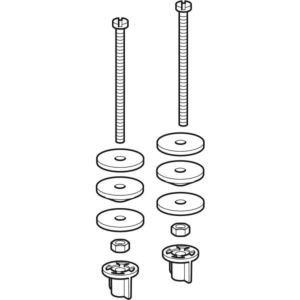 Geberit mounting set 217869001 for ceramic cistern attached