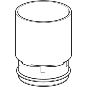 Extension Geberit CleanLine 154316001 hauteur 8 cm, pour raccordement d&#39;entrée