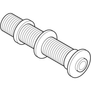 Geberit Drücker und Rosette 241887211 glanzverchromt