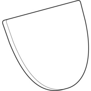 Geberit Visit Urinaldeckel 571155000 Scharniere Messing verchromt, weiß