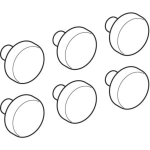 Geberit tampon 598136000 pour couvercle de toilette