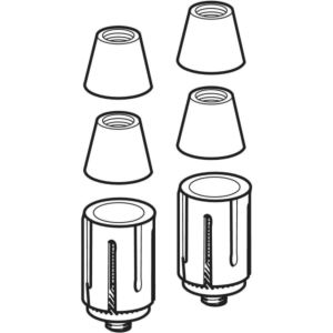 Geberit Kunststoff Dübel 597112000 zu WC-Sitz Scharnieren