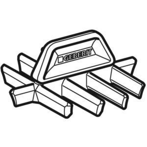 Peigne Geberit, pour écoulement de receveur de douche Geberit 243568001 d90