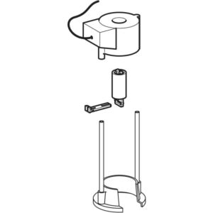 Geberit Elektromagnetheber f. elektr 115496001 Auslösung, zu AP-Spk. 121.000/122.000
