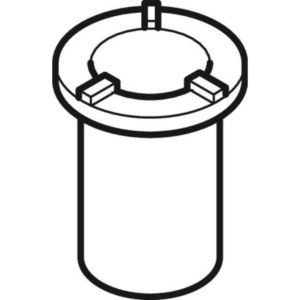 Geberit Tauchrohr mit Dichtung 252000001 rund