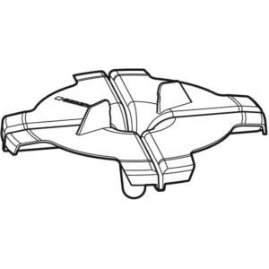 Geberit functional disc emergency overflow flat 243729001