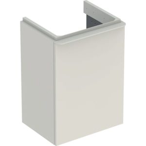 Geberit Smyle Square lave-mains élément bas 500350JL1 44,2x61,7x35,6cm, 1 porte à droite, gris sable brillant