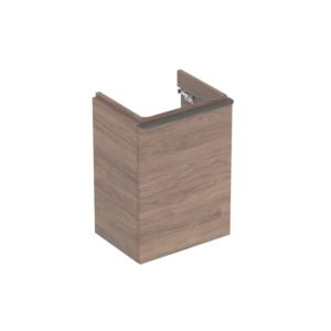 Geberit Smyle Square hand wash basin base cabinet 500350JR1 44.2x61.7x35.6cm, 1 door right, wood structure walnut hickory