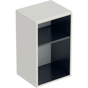 Geberit Smyle Square armoire latérale 500358JL1 36x60x29,9cm, ouverte, gris sable brillant
