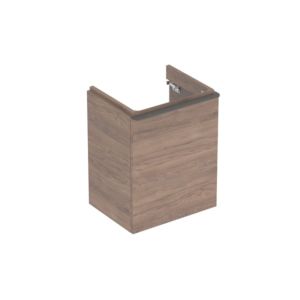 Geberit Smyle Square hand wash basin base cabinet 500363JR1 49.2x61.7x40.6cm, 1 door right, wood structure walnut hickory