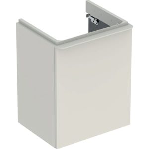 Geberit Smyle Square hand wash basin base cabinet 500363JL1 49.2x61.7x40.6cm, 1 door right, sand grey high gloss
