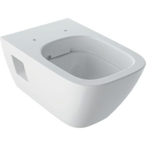 Geberit Renova Plan Wand-Tiefspül-WC 500378018 KeraTect/weiß, 5/6 l, teilgeschlossene Form, rimfree