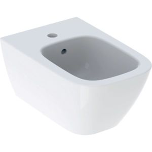 Geberit Smyle Square bidet mural 500209011 blanc , forme fermée, avec trop-plein