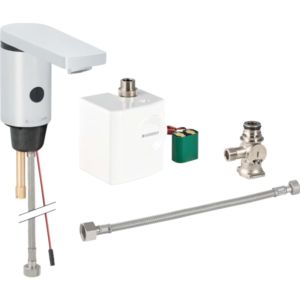 Geberit Typ 186 infrared basin mixer 116366211 generator, with under-counter mixer, high-gloss chrome-plated