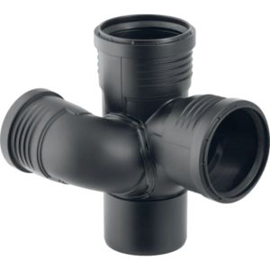 Geberit Silent PP Schachtbogenabzweig 390563141 DN 100/70/100, 87,5Grad, rechts, schalloptimiert